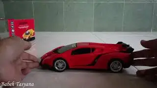 Unboxing Tes Mainan Mobil Remote Lamborghini (Premium Toys)