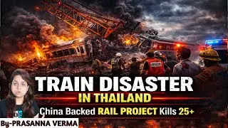 Crane Crashes Onto Moving Train In Thailand | 22+ Killed In Horrific Rail Disaster @sirfIAS
