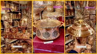 Latest kashmiri copper utensils🍁 || tea set || Handi set || jug set || bridal tashnari || rice plate