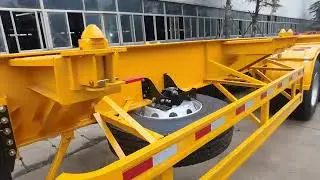 The Bare Essentials: Yellow 3-Axle Skeleton Semi-Trailer Full Feature Showcase