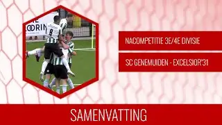 Samenvatting SC Genemuiden - Excelsior'31