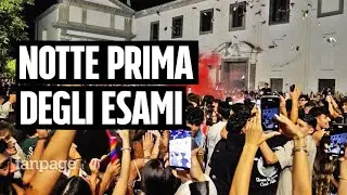 Notte prima degli esami a Napoli, migliaia di studenti festeggiano a San Martino