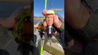 Tips Casting a Baitcaster with DONALD TRUMP Topwater lure#fishing#trump#viralvideo#shorts#shortvideo