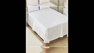 IS Custom BED SKIRT of Napa Bridal Satin, Queen, 17 in drop, Tailored Style