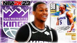GALAXY OPAL DE'AARON FOX GAMEPLAY! SWIPA IS SUPER FAST IN NBA 2K23 MYTEAM!