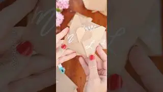 Plantilla para hacer unos sobres de papel con forma de coraz&oacute;n. Regalos para boda o san Valent&iacute;n