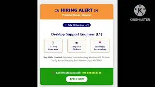 Desktop Support Engineer Job in Chennai | Precision Group Hiring | 1-3 Yrs Exp | Hardware & Network