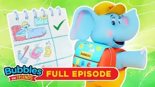First Day of School Morning Routine with Bubbles and Friends