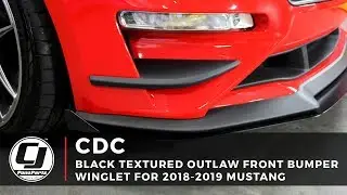 2018-2023 Mustang GT Install | Classic Design Concepts Outlaw Front Bumper Winglets