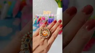 Handmade ring for Navaratri #diy #navaratri2025 #handmade #crafing #jwellerymaking