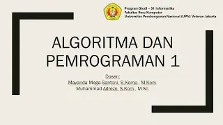 [Pertemuan 3] Pernyataan Kondisional (Praktikum Algoritma dan Pemrograman 1)
