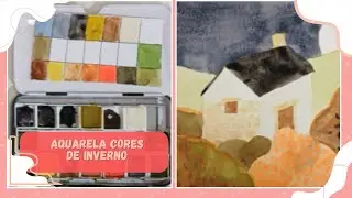 Como fazer uma aquarela com cores de  Outono e Inverno?