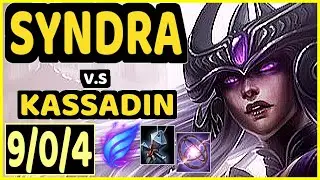 MAGIFELIX (SYNDRA) vs KASSADIN - 9/0/4 KDA MID CHALLENGER GAMEPLAY - EUW