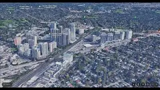 Google earth:Islington-kipling city centre