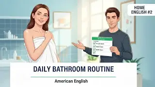 Daily Bathroom Routine in English 🚿 | Real Life English