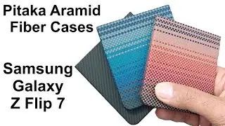 Обзор чехлов Pitaka из арамидного волокна для Samsung Galaxy Z Flip 7 &mdash; цвета: Закат, Восход луны...
