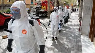 Army deployed to 'deep clean' hospitals in Spain