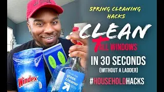 #1 Spring Cleaning Hack for 2020 : Clean TALL Windows in 30 Seconds w/out a Ladder