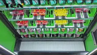 TCN Healthy Fresh Fruit Salad Vending Machine with Elevator System