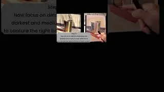 How to Paint Metal in Watercolor (Russian Academic Painting method) #shorts #Watercolor #painting