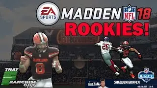 NEW! Madden 18 Roster With Rookies From The 2018 NFL Draft