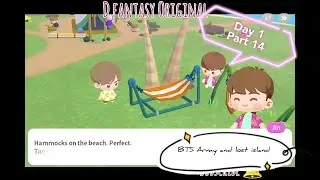 BTS Army on Island 🏝️/ Jin and V make a hammock together 😁🥰/ Day 1 /part 14 #mustwatch #subscribe .🫰