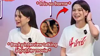 (FreenBeck) BECKY INTERVIEW TALKING ABOUT HER FIRST HORROR MOVIE