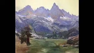 Starting a Large Sierra Painting by Charles Muench