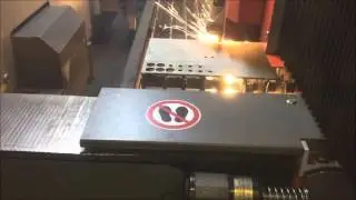 Laser cutting 5mm sheet metal titanium Grade 5 with Bystronic ByAutonom (6000w)