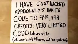 December 2014 App bounty invite code hacked!