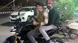 Night me delhi ke toote foote road or andher 😭😭❌❓❓kay hai Delhi me 😱😱😱#kishu2025k #rider #minivlog 