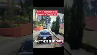 You never wanna find yourself speeding around a blind curve #GTA5 #MRRoadReady #DrivingTips
