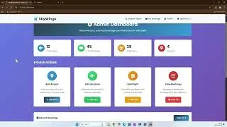 Airline Management System in Python Flask + MySql | Full Project Demo