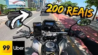 Fiz 200 REAIS na Uber Moto e 99 Moto, QUANTO GASTEI e QUANTO LUCREI?