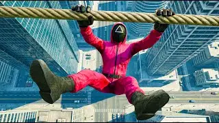 GTA 5 Squid Game Guard Insane & Funny Ragdoll Moments #7