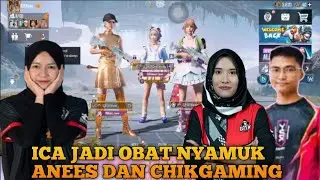 Anees Dan ChikGaming Gaduh Manja Di Depan Ica !! Auto Jadi Nyamuk | Pubg Mobile