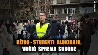 Uživo: Studenti i narod blokiraju ceo grad, Hrka nastavlja &scaron;trajk, a Vučić večeras izaziva nerede