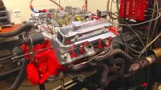 Dyno Tuning Stroked and Bored Pontiac 400 CID Engine with Dual Quads
