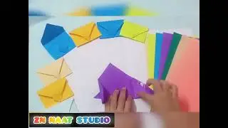 Cash Card Making Idea || Easy Eidi Cards Design || A4 Paper Making Idea || @ZN Naat Studio