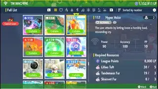 Pok&eacute;mon Scarlet and Violet - How to Craft TM 117 (Hyper Voice) using TM Machine