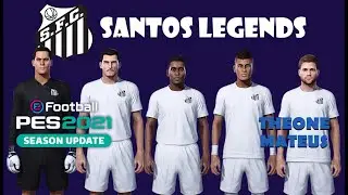 Santos Legends Stats Gameplay eFootball PES 2021 Membership (Brasileir&atilde;o Cl&aacute;ssico)