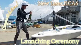 2024 NEW LASER（ILCA6） LAUNCHING CEREMONY in OHDC　大阪北港ディンギークラブ　レーザー新艇進水式