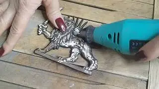 Restoration of Lion And Sun Medal of Iran Old Flag 