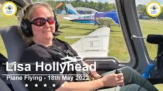 Lisa Flying A Plane