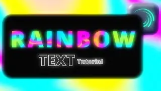 RAINBOW GLOW TEXT TUTORIAL || ALIGHT MOTION TUTORIAL 