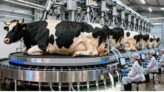 How Giant Dairy Farms Produce Milk at Massive Scale