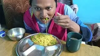 Eating Samosa, Veg Maggie & Chai | Simple Desi Food