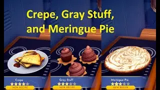 How to make Crepe, Gray Stuff, and Merginue Pie in Dreamlight Valley