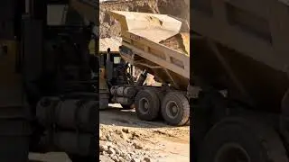 Big Sand Truck Dumping A Sand #drive #driver #truck #trucks #mining #sand