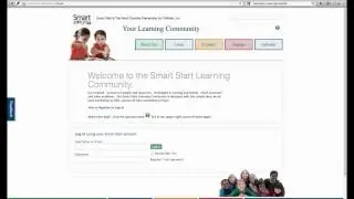 Register and Login to Smart Start Learning Community